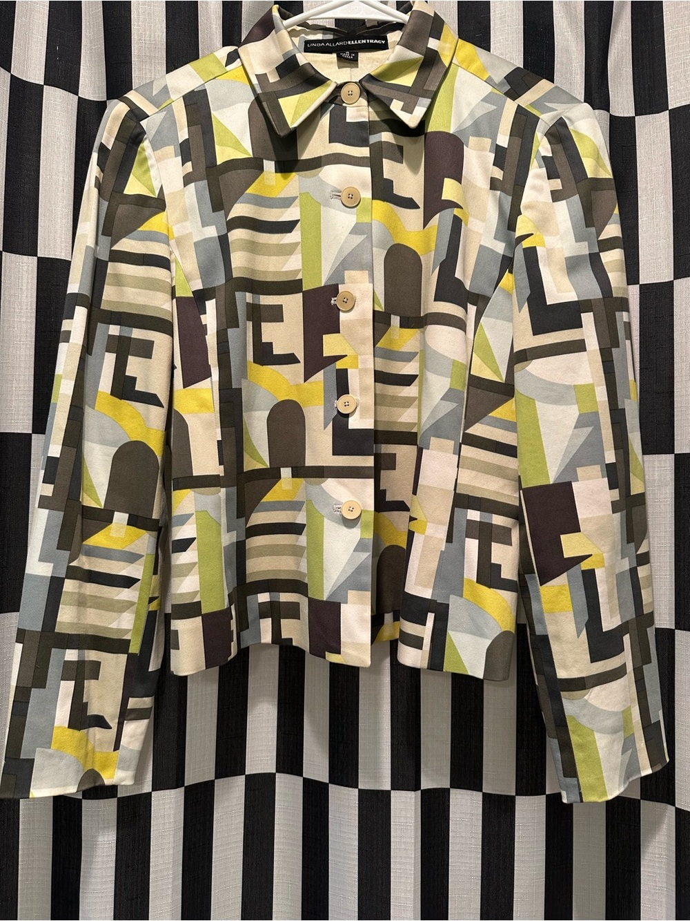 Y2K Vintage Linda Allard Geometric Tracy Jacket